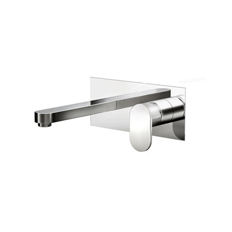 Oakham Osmore Wall Mounted Basin Mixer Tap With Click Waste - Chrome