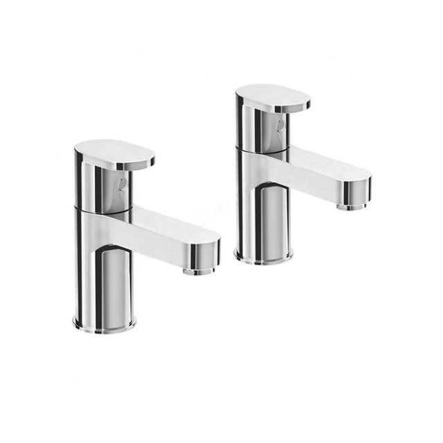Oakham Osmore Basin Pillar Tap Pair - Chrome