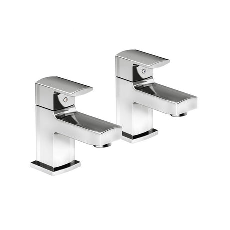 Oakham Paron Basin Pillar Tap Pair - Chrome