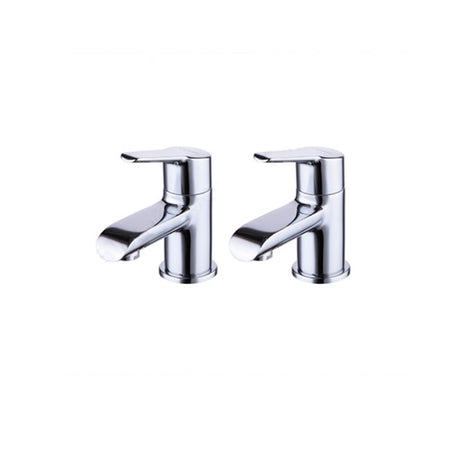 Oakham Napo Basin Pillar Tap Pair - Chrome