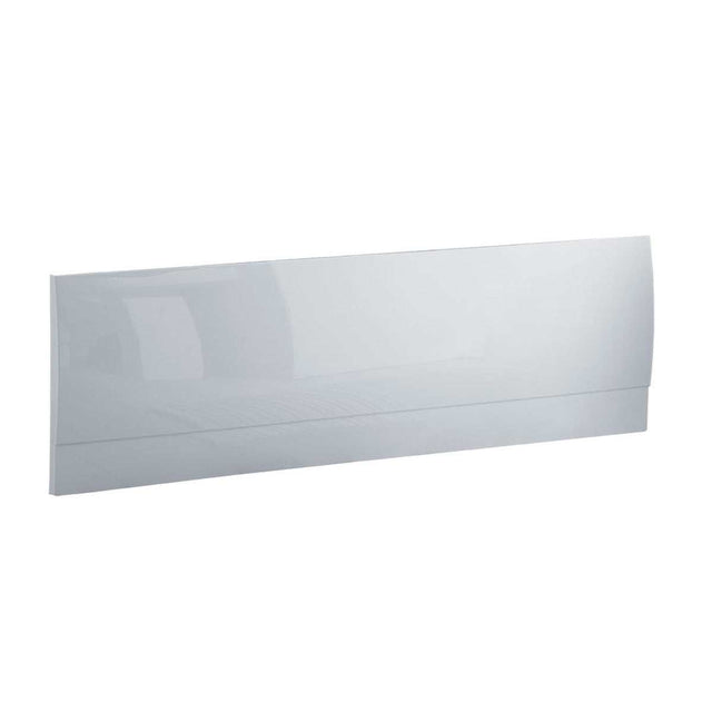 White 1500mm wide TNS Ocean Front Straight Bath Panel with sleek, durable finish for modern bathrooms