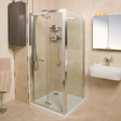 Roman Embrace Silver 1200mm x 1900mm Bi-Fold Shower Door - EV1213S