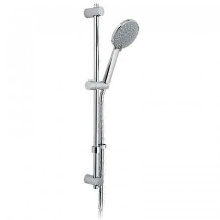 Vado Evolve 4 Function chrome slide rail shower kit with adjustable handheld showerhead