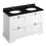 Burlington Matt White Freestanding 4 Drawer Vanity Unit ONLY 1300mm - FC10W