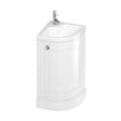 Burlington Freestanding Matt White Corner 1 Door Vanity Unit ONLY 430mm - FC7W