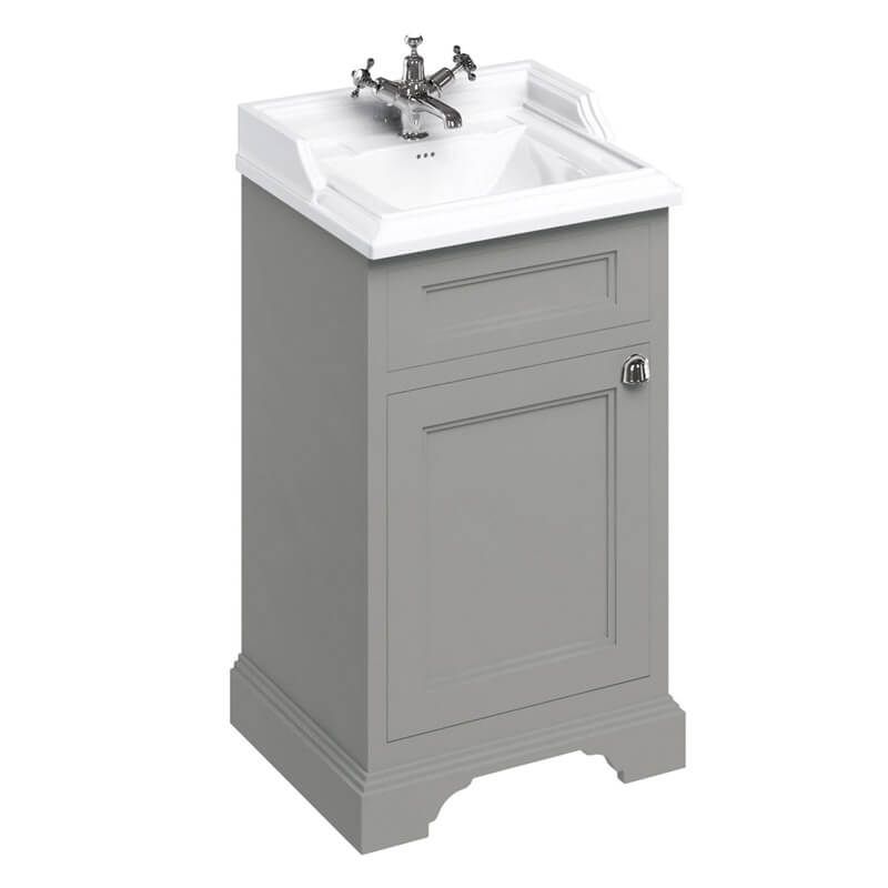 Burlington Olive Freestanding 1 Door Vanity Unit ONLY 500mm - FC8O