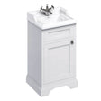 Burlington Matt White Freestanding 1 Door Vanity Unit ONLY 500mm - FC8W