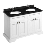 Burlington Matt White Freestanding 4 Door Vanity Unit ONLY 1300mm - FC9W