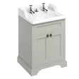 Burlington Olive Freestanding 2 Door Vanity Unit ONLY 650mm - FF8O