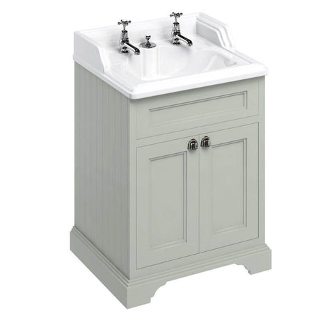 Burlington Olive Freestanding 2 Door Vanity Unit ONLY 650mm - FF8O