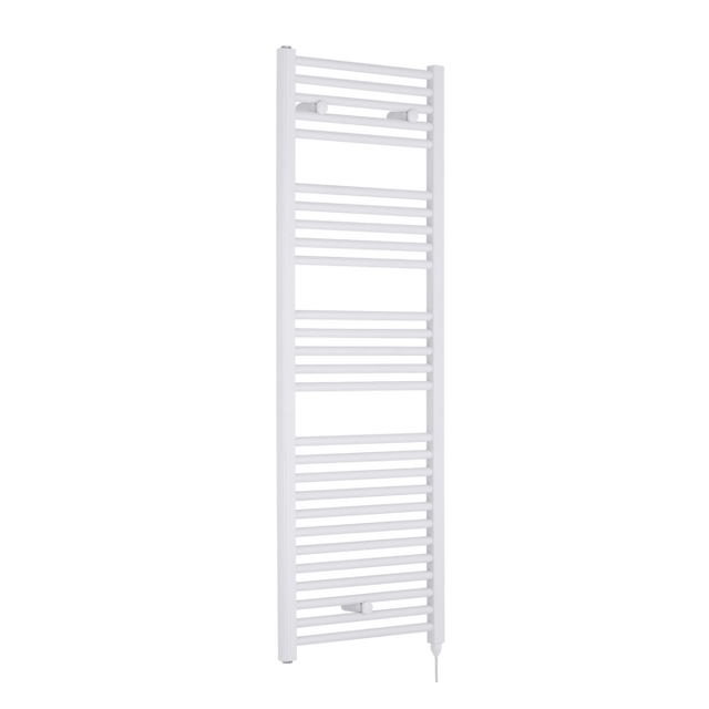 Nuie Heated Electric Towel Rail 1375mm High x 480mm Wide  - White - MTY158