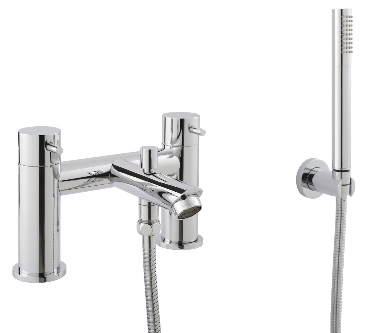 JTP Fonti Deck Mounted Bath Shower Mixer - Chrome - 15275