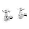 Kartell Viktory Pair Basin Pillar Taps - Polished Chrome - TAP093VI