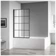 Frontline Aquaglass Velar Clear Glass Bath Screen - Clear - BE2859