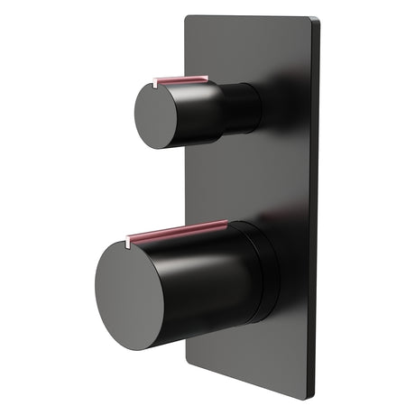 Frontline Aquaflow Velar 2 Way Shower Valve - Black - BIQ230148GBFG