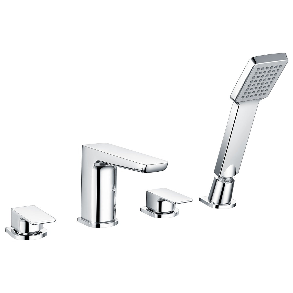 Frontline Aquaflow Alto 4 Hole Bath Shower Mixer Tap - Chrome - BIQALT08