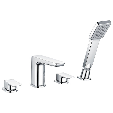 Frontline Aquaflow Alto 4 Hole Bath Shower Mixer Tap - Chrome - BIQALT08