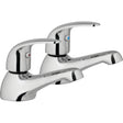 Frontline Aquaflow Compact Basin Taps - Chrome - BIQCO04