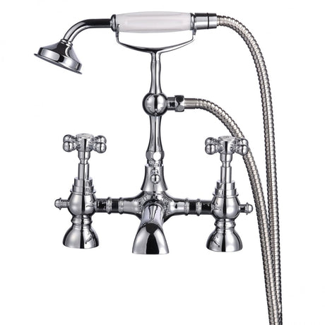 Frontline Aquaflow Edwardian Bath Shower Mixer - Chrome - BIQED01