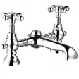 Frontline Aquaflow Edwardian Bath Filler - Chrome - BIQED02 - TAP 'N' SHOWER