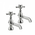 Frontline Aquaflow Edwardian Basin Taps - Chrome - BIQED04