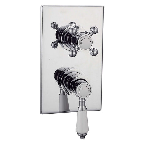 Frontline Holborn Edwardian Square Concealed Thermostatic Shower Valve - Chrome  - BIQEDWCSVSQ