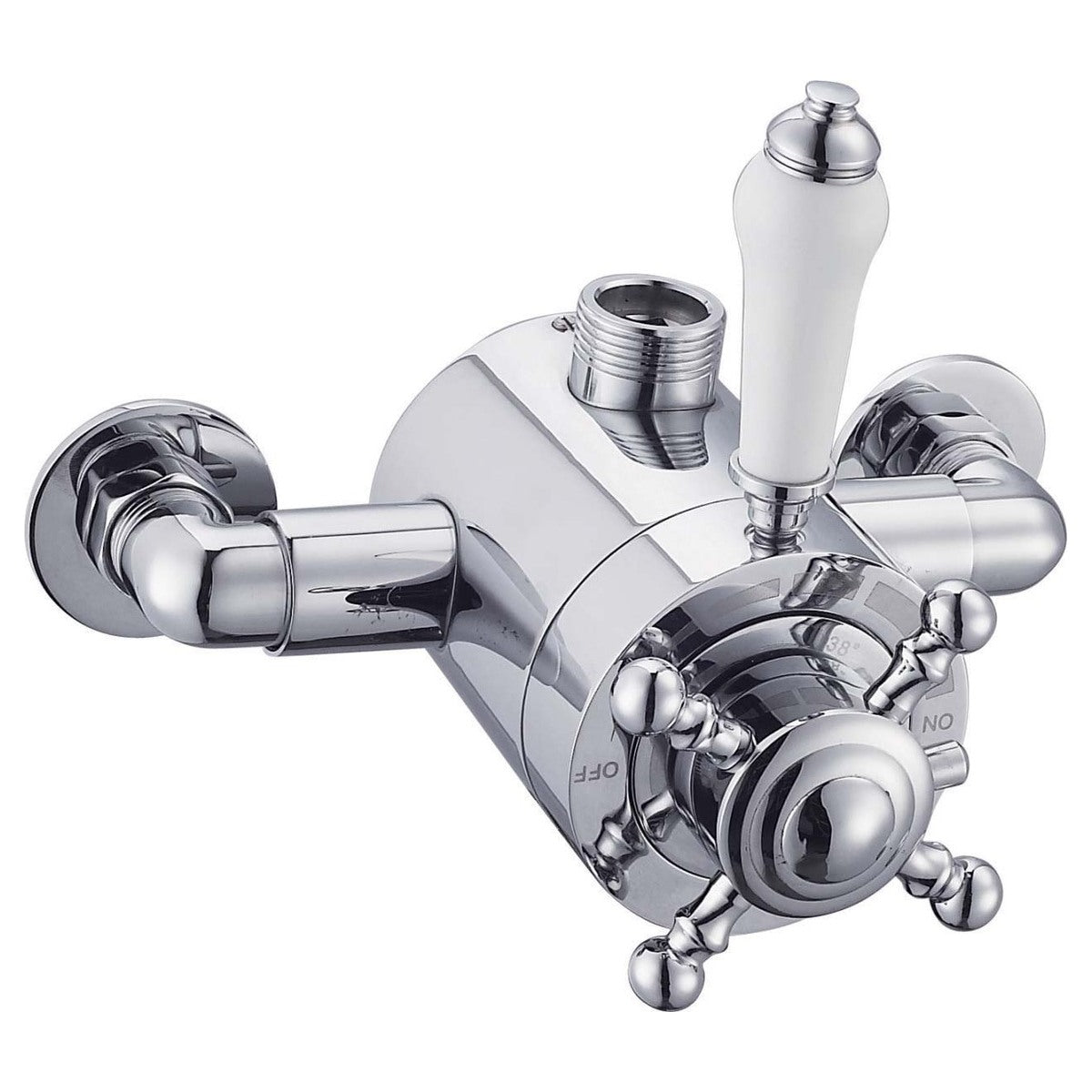 Frontline Holborn Edwardian Exposed Thermostatic Shower Valve - Chrome - BIQEDWESV