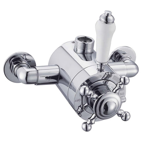Frontline Holborn Edwardian Exposed Thermostatic Shower Valve - Chrome - BIQEDWESV