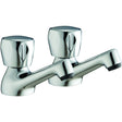 Frontline Aquaflow Entree Basin Taps - Chrome - BIQEN04