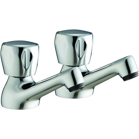 Frontline Aquaflow Entree Basin Taps - Chrome - BIQEN04