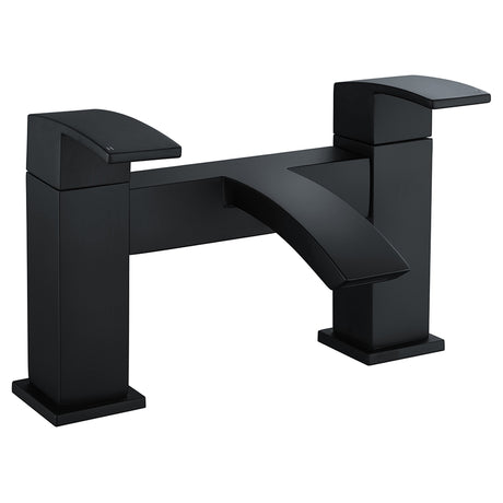 Frontline Aquaflow Onyx Bath Filler - Black - BIQONY02 - TAP 'N' SHOWER