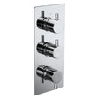 Frontline Aquaflow Italia Pure Triple Concealed Shower Valve - Chrome - BIQPTC01
