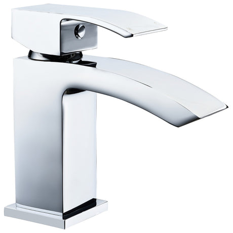 Frontline Aquaflow Pure Mini Basin Mixer with Click-Clack Waste - Chrome -   BIQPU10