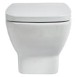 Frontline Aquaceramica Piccolo Wall Hung WC Pan - White - BIQR28WH - TAP 'N' SHOWER