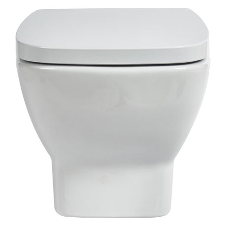 Frontline Aquaceramica Piccolo Wall Hung WC Pan - White - BIQR28WH - TAP 'N' SHOWER