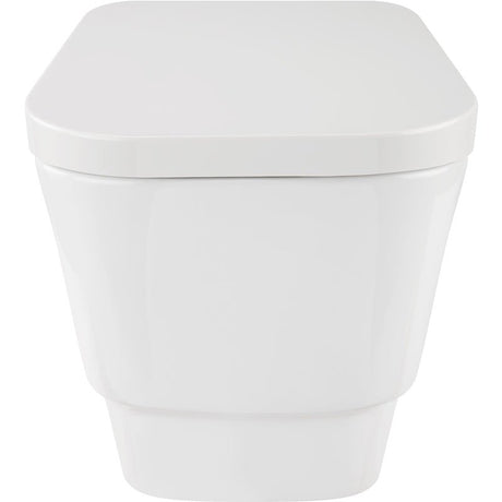 Frontline Aquaceramica Italia Cubix Wall Hung Pan - White - BIQR3WHPAN - TAP 'N' SHOWER