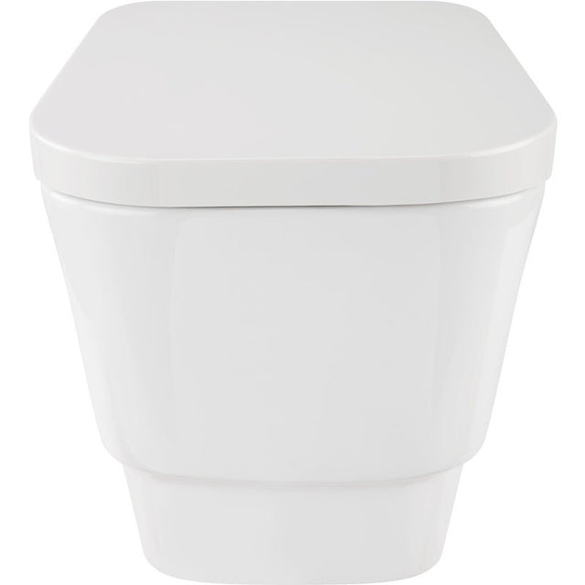 Frontline Aquaceramica Italia Cubix Wall Hung Pan - White - BIQR3WHPAN - TAP 'N' SHOWER