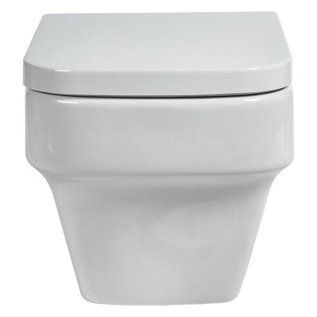 Frontline Aquaceramica Italia Medici Wall Hung WC Pan - White - BIQR6WHPAN - TAP 'N' SHOWER
