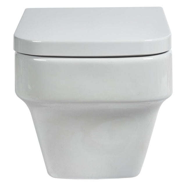 Frontline Aquaceramica Italia Medici Wall Hung WC Pan - White - BIQR6WHPAN - TAP 'N' SHOWER