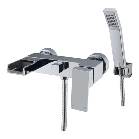 Frontline Aquaflow Stream Wall Mounted Bath Shower Mixer - Chrome - BIQSM06