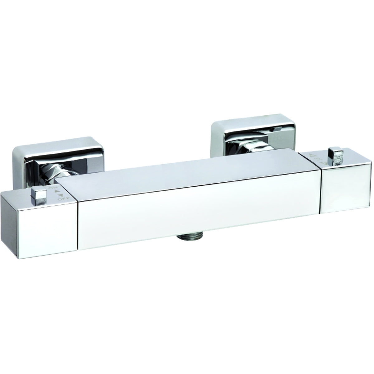 Frontline Aquaflow Italia Cubix Exposed Thermostatic Shower Valve - Chrome - BIQSSV01