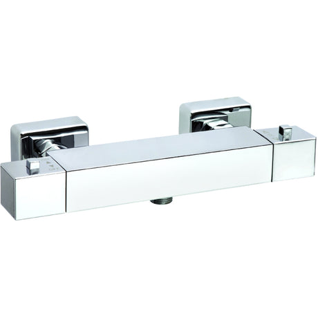 Frontline Aquaflow Italia Cubix Exposed Thermostatic Shower Valve - Chrome - BIQSSV01