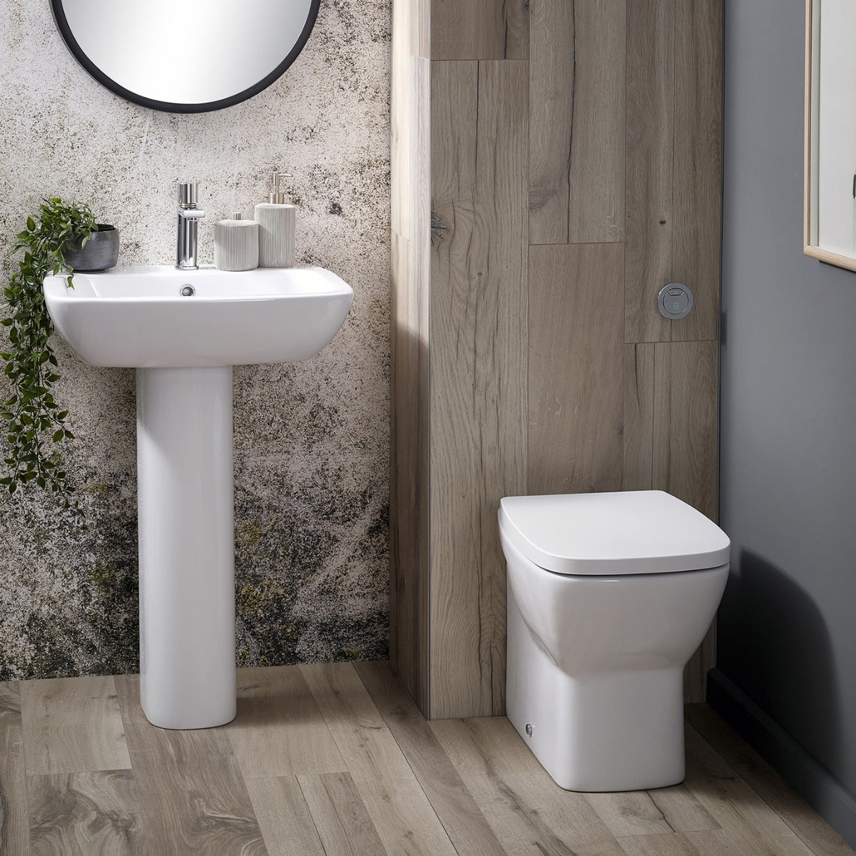 Frontline Aqua Piccolo Back to Wall Cloakroom Suite - White - BTWPICCOLO1