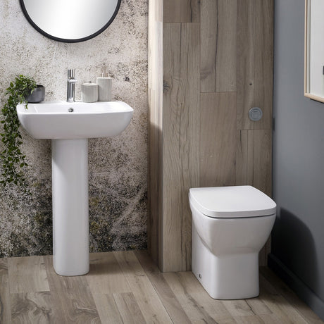 Frontline Aqua Piccolo Back to Wall Cloakroom Suite - White - BTWPICCOLO1