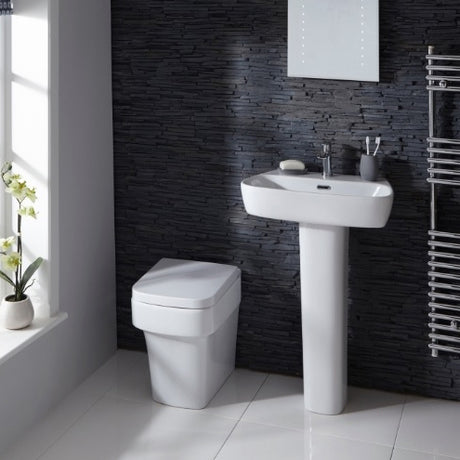 Frontline Aqua Medici Back to Wall Cloakroom Suite - White - BTWSUITE-MEDICI