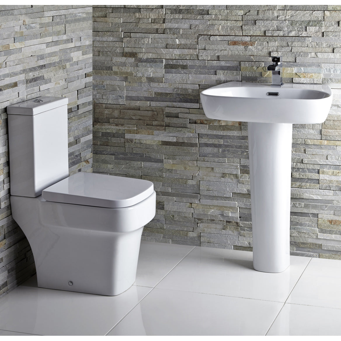 Frontline Aqua Medici Cloakroom Suite - White - CLOAK-MEDICI