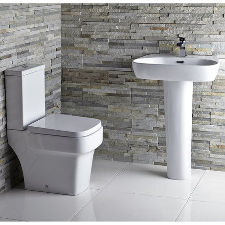 Frontline Aqua Medici Cloakroom Suite - White - CLOAK-MEDICI