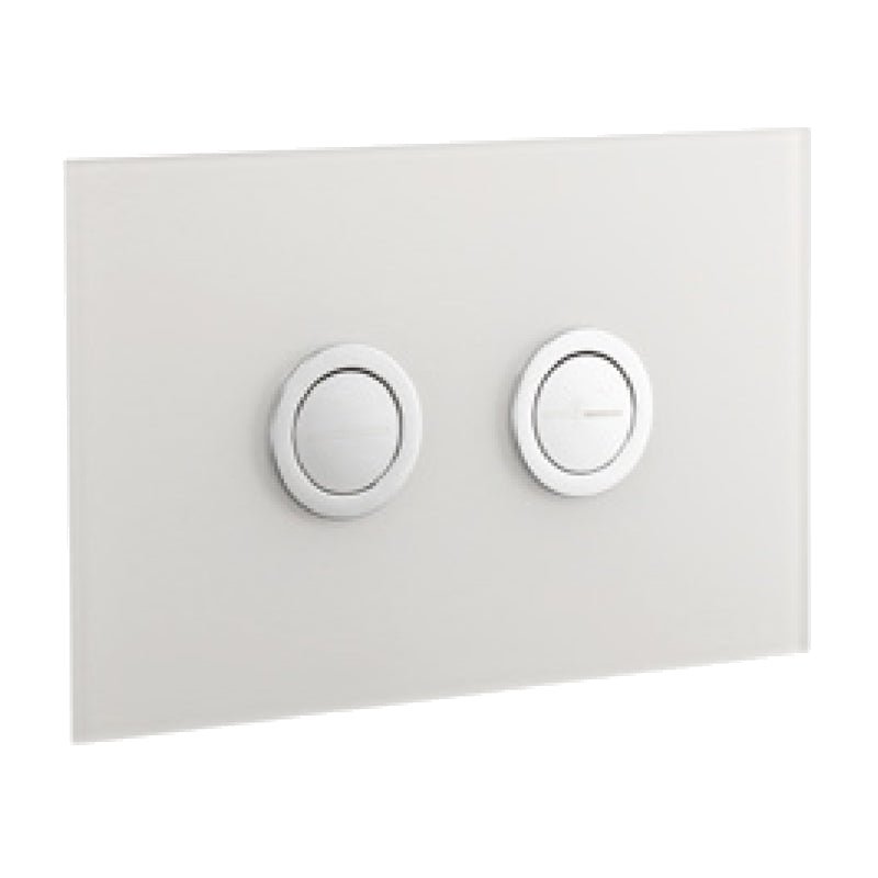 Frontline Glass Flush Plate - Arctic - CSFR - PR - 5010 - TAP 'N' SHOWER
