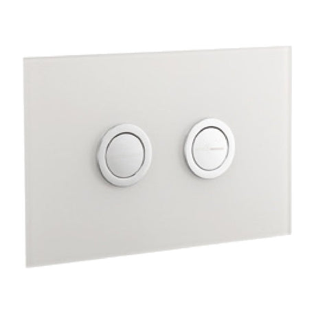 Frontline Glass Flush Plate - Arctic - CSFR - PR - 5010 - TAP 'N' SHOWER
