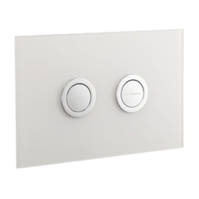 Frontline Glass Flush Plate - Arctic - CSFR - PR - 5010 - TAP 'N' SHOWER
